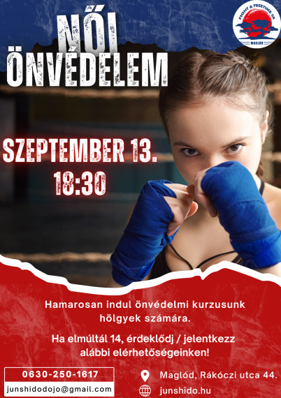 Női önvédelmi kurzus szeptembertől
